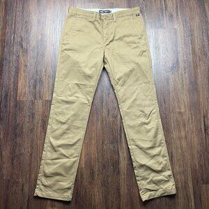 Vans Pants Mens Sz 32x32 Khaki Authentic Chino Relaxed Fit Straight
